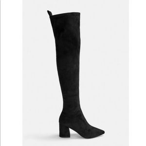 Missguided Faux Suede Over The Knee Boots
